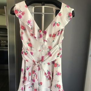 White floral dress